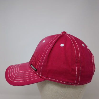 I'm Here To Win How 'Bout You? Strapback Hat Pink One Size Adjustable Classic