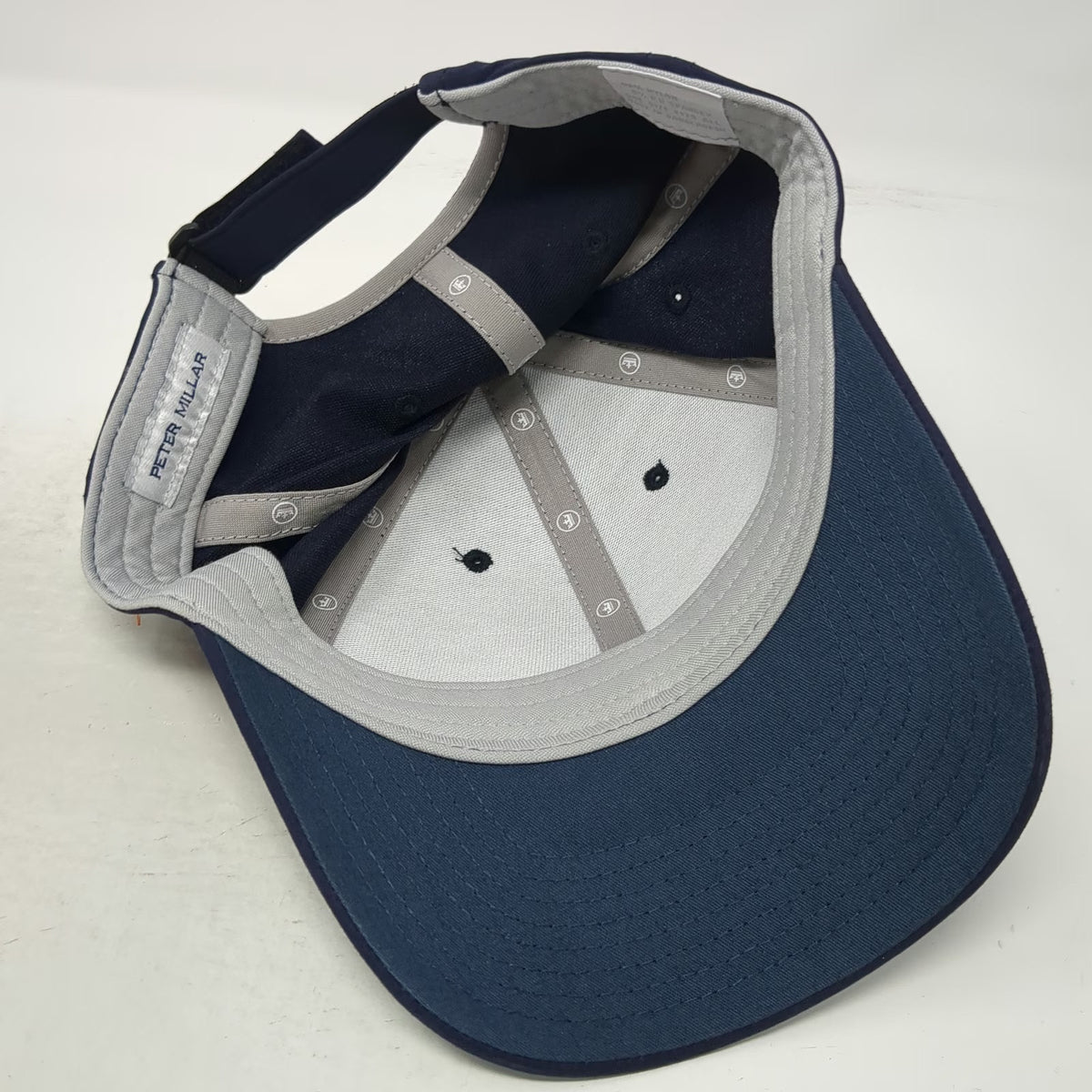 Peter Millar Baseball Cap Blue One Size Strapback Belle Haven Crown Logo Hat