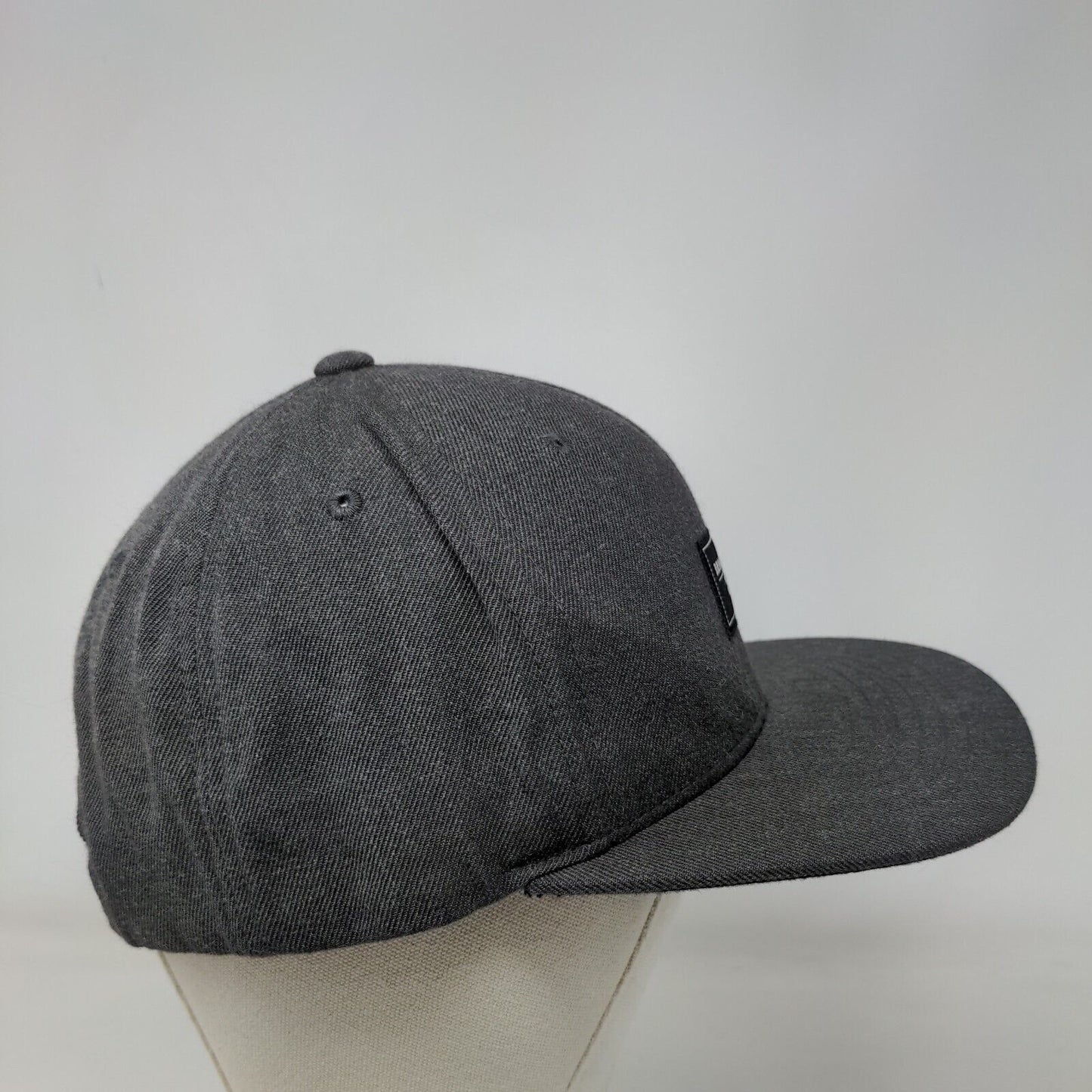 Billabong Patch Snapback Hat Gray One Size Solid Adjustable Vent Holes