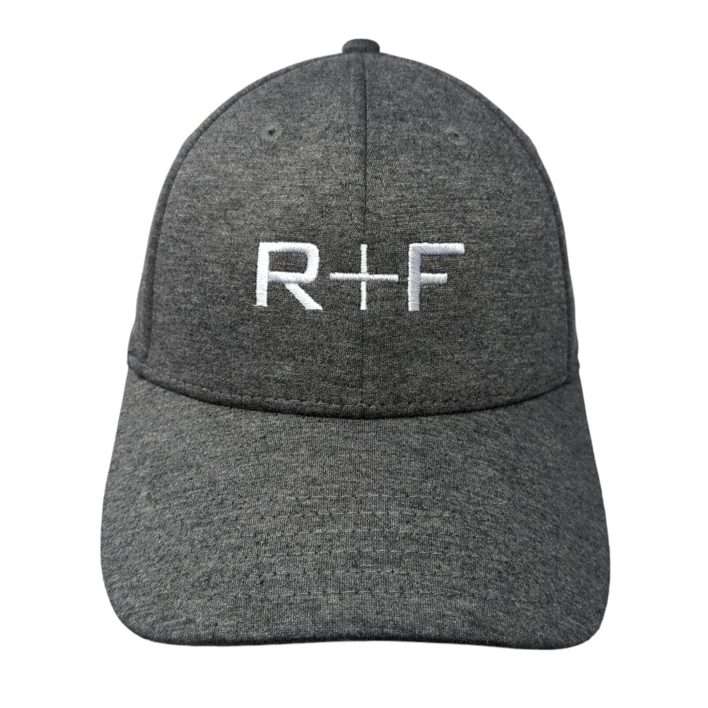 R+F Strapback Hat Gray One Size Adjustable Embroidered Cap America