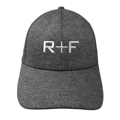 R+F Strapback Hat Gray One Size Adjustable Embroidered Cap America