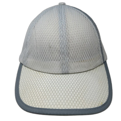 Baseball Cap Gray One Size Mesh Honeycomb Strapback Side Graphic Breathable Hat