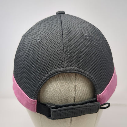 John Deere Baseball Cap Gray Pink One Size Slideback Waffle Texture Logo Hat