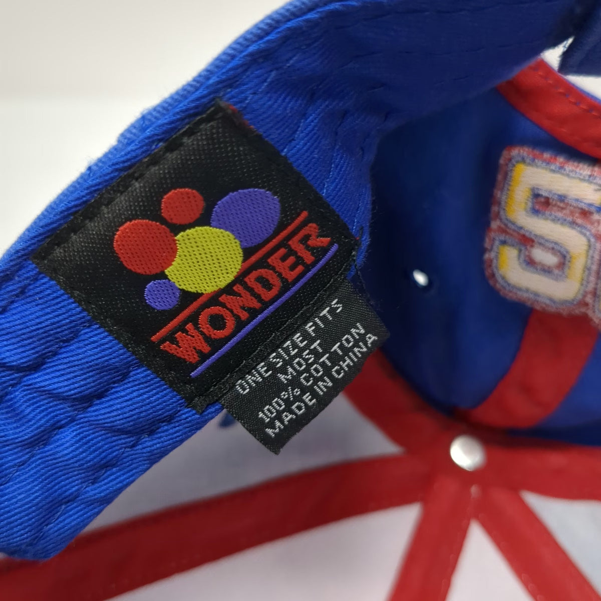 Wonder Ricky Bobby Talladega Nights 26 Baseball Cap Hat White Blue Red One Size