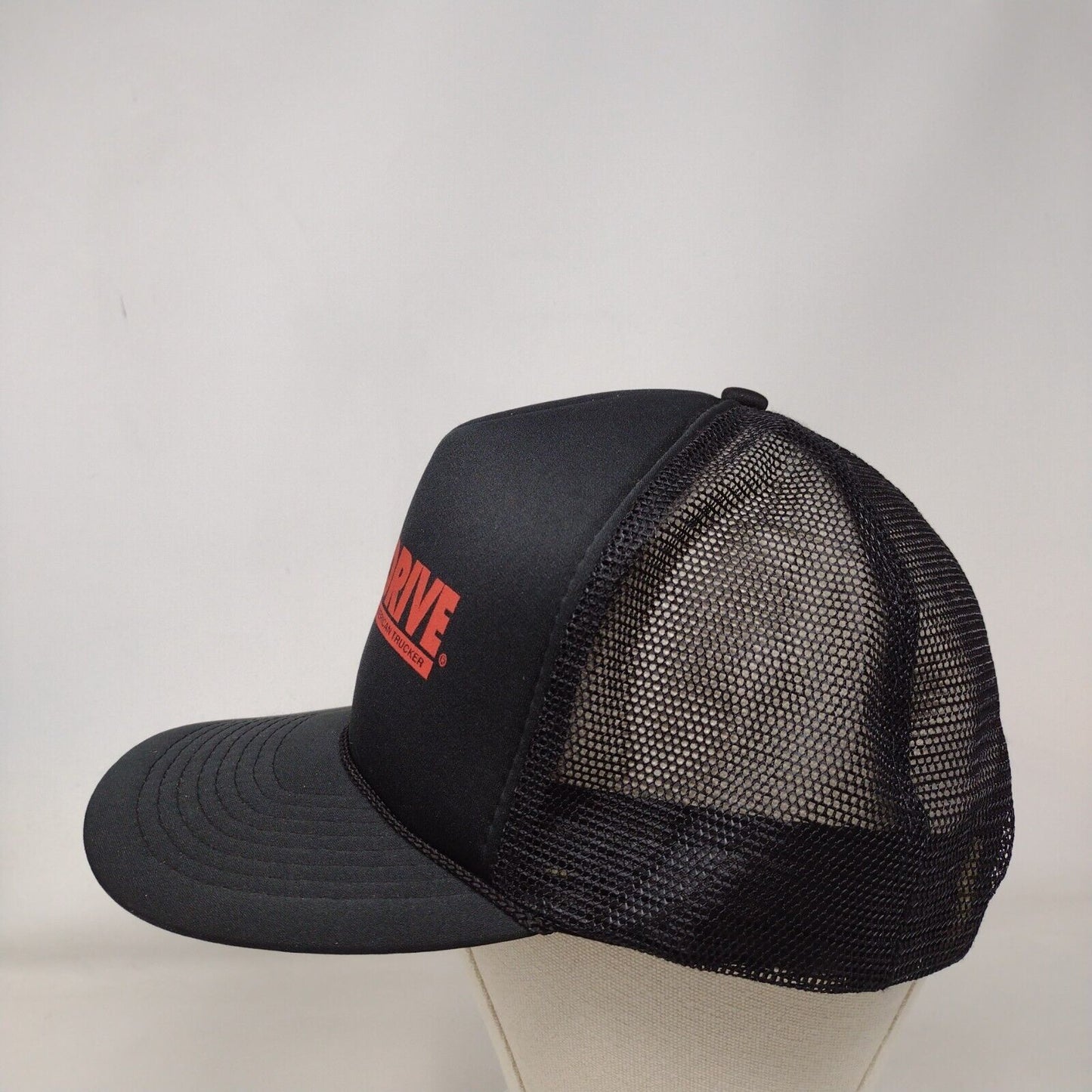 Overdrive The Magazine For The American Trucker Hat Black OSFA Mesh Back Rope