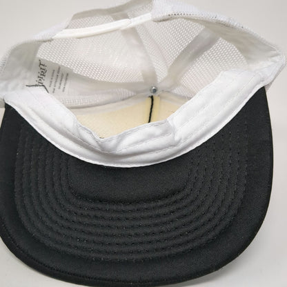Spirit Trucker Hat Black White One Size Hugh Mungus Deck Builders Mesh Snapback