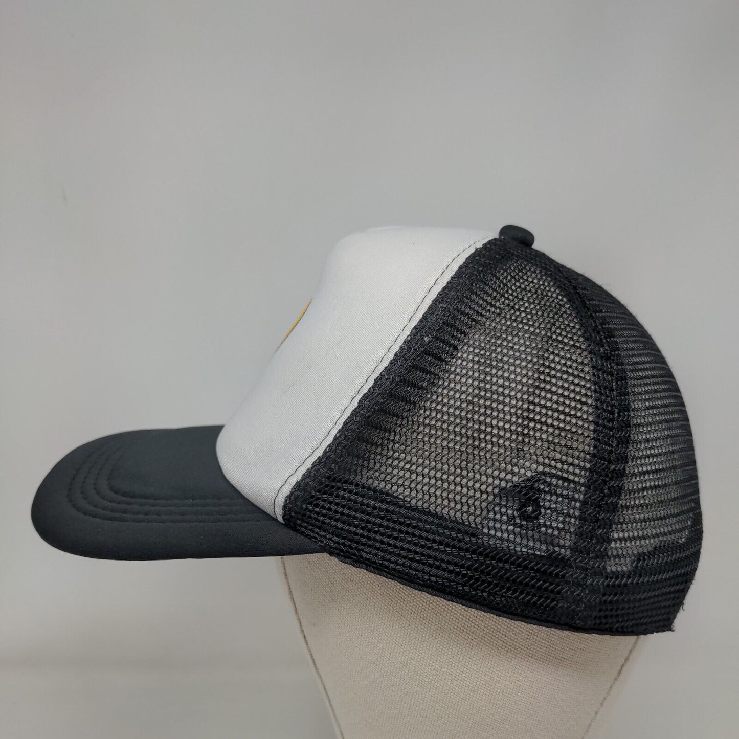 Richful Thinking Snapback Trucker Hat Black One Size Adjustable Mesh Back