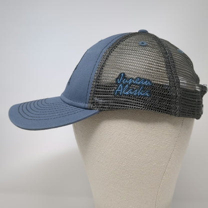 Ouray Sportswear Cycle Alaska Trucker Hat Blue One Size Snapback Mesh Juneau