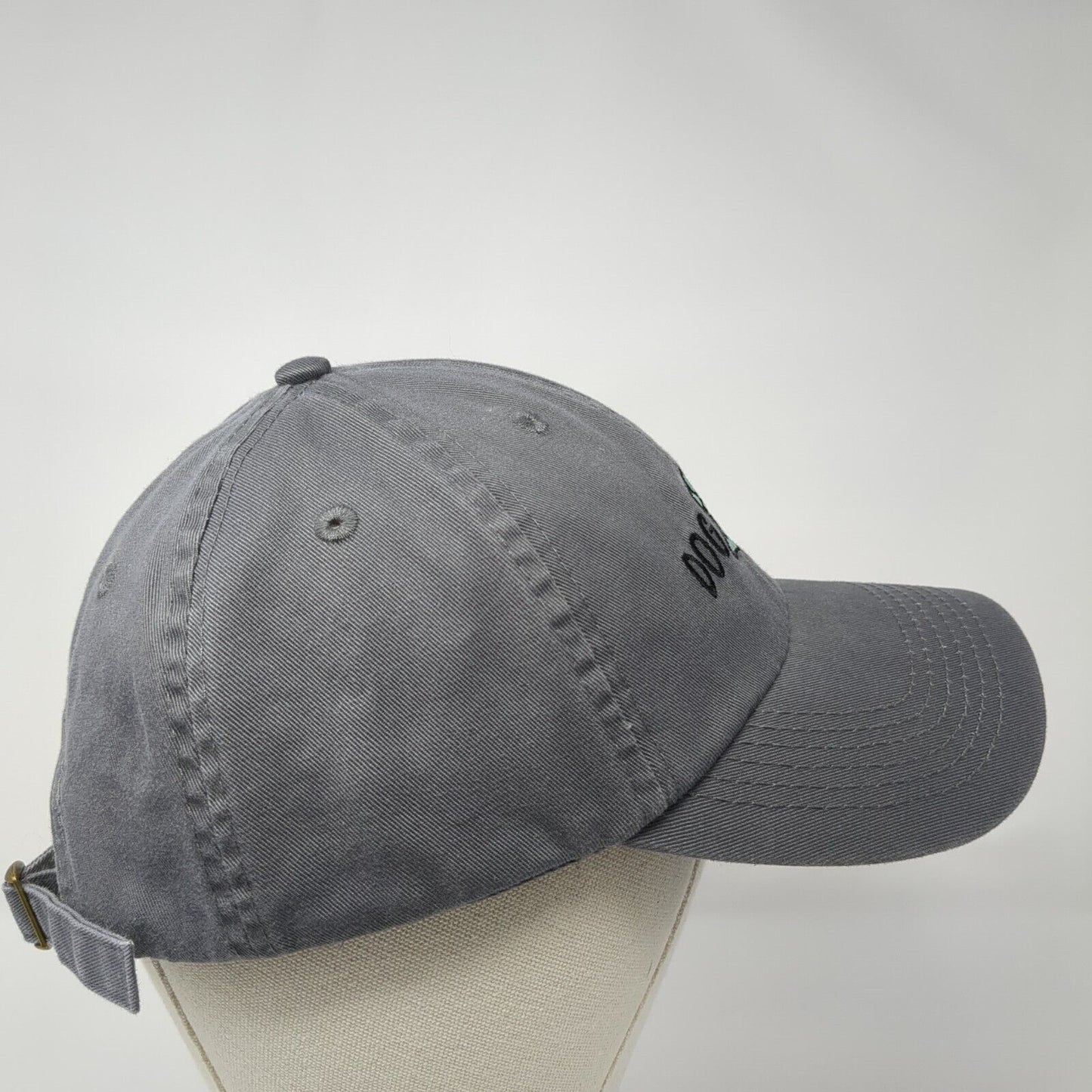 Dog Mom Slideback Hat Gray One Size Embroidered Paw Open Road 6 Panel