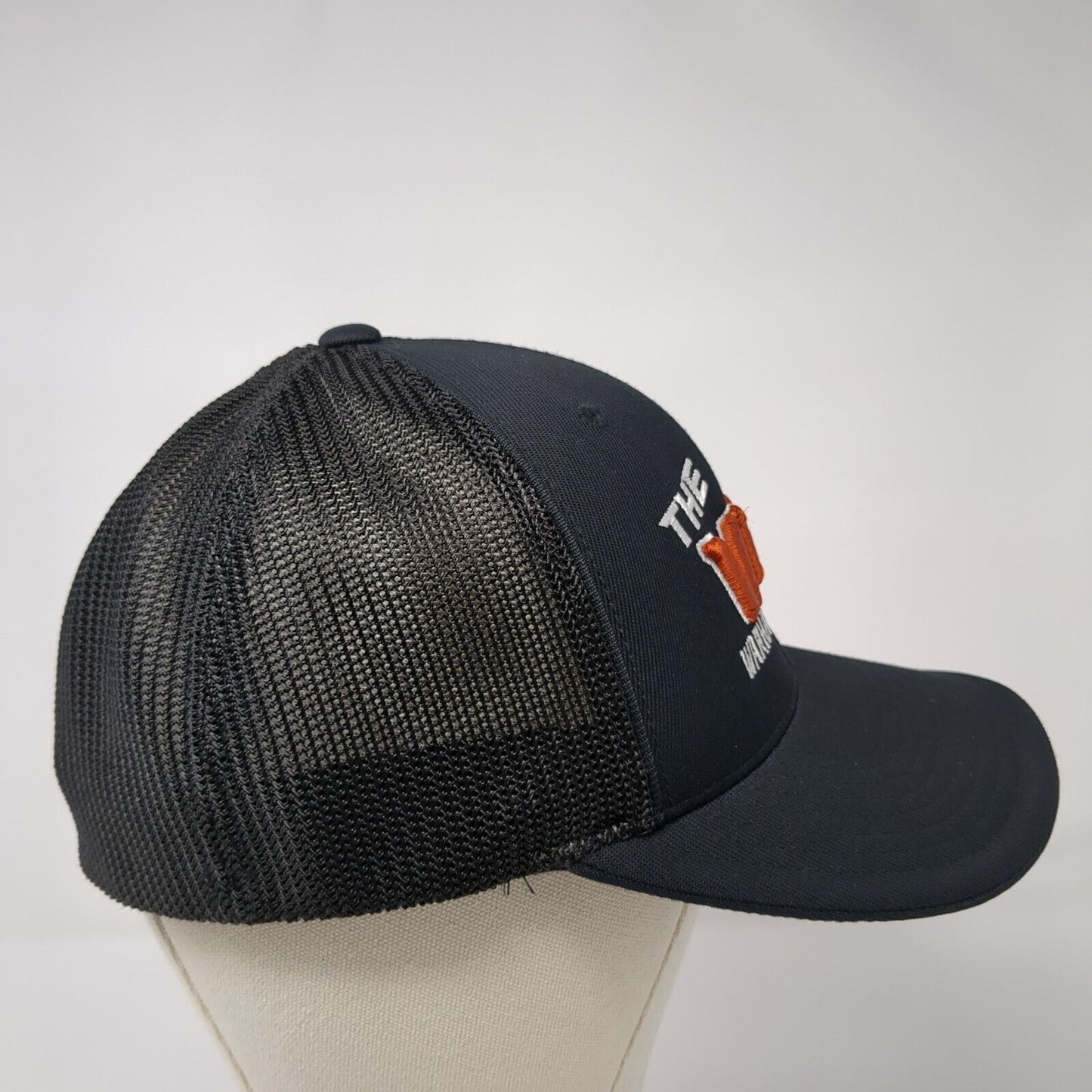 The Vue Warhawk Softball Fitted Mesh Back Trucker Hat Black 7 3/8-8