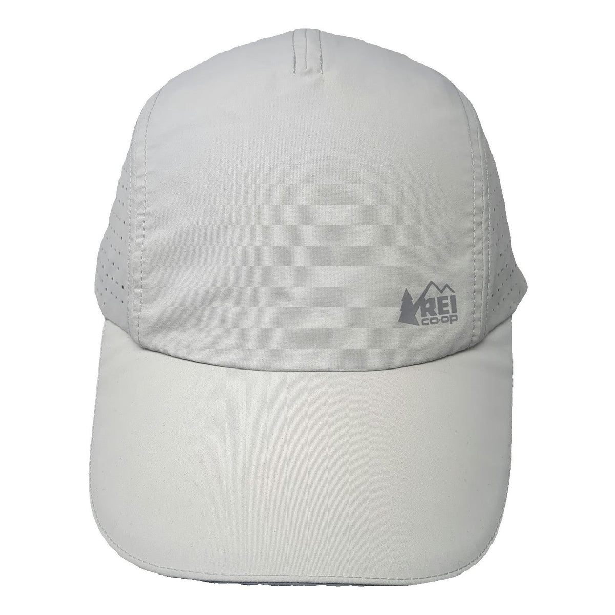 REI Baseball Cap Gray One Size Perforated Side Panels Lightweight Strapback Hat
