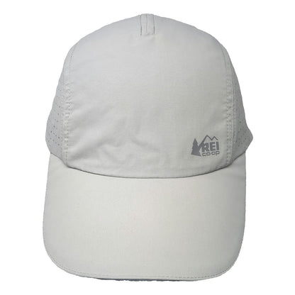 REI Baseball Cap Gray One Size Perforated Side Panels Lightweight Strapback Hat