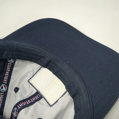 Ahead Baseball Cap Blue Red White One Size Anchor Patch Chevron Strapback Hat