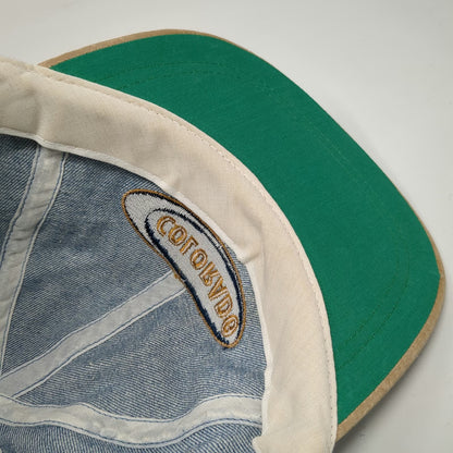 Mountain States Specialties Colorado Hat Baseball Cap Blue Beige One Size Denim