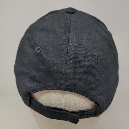 Unbranded Men's Strapback Hat Black Soot Size OSFM Blank Adjustable