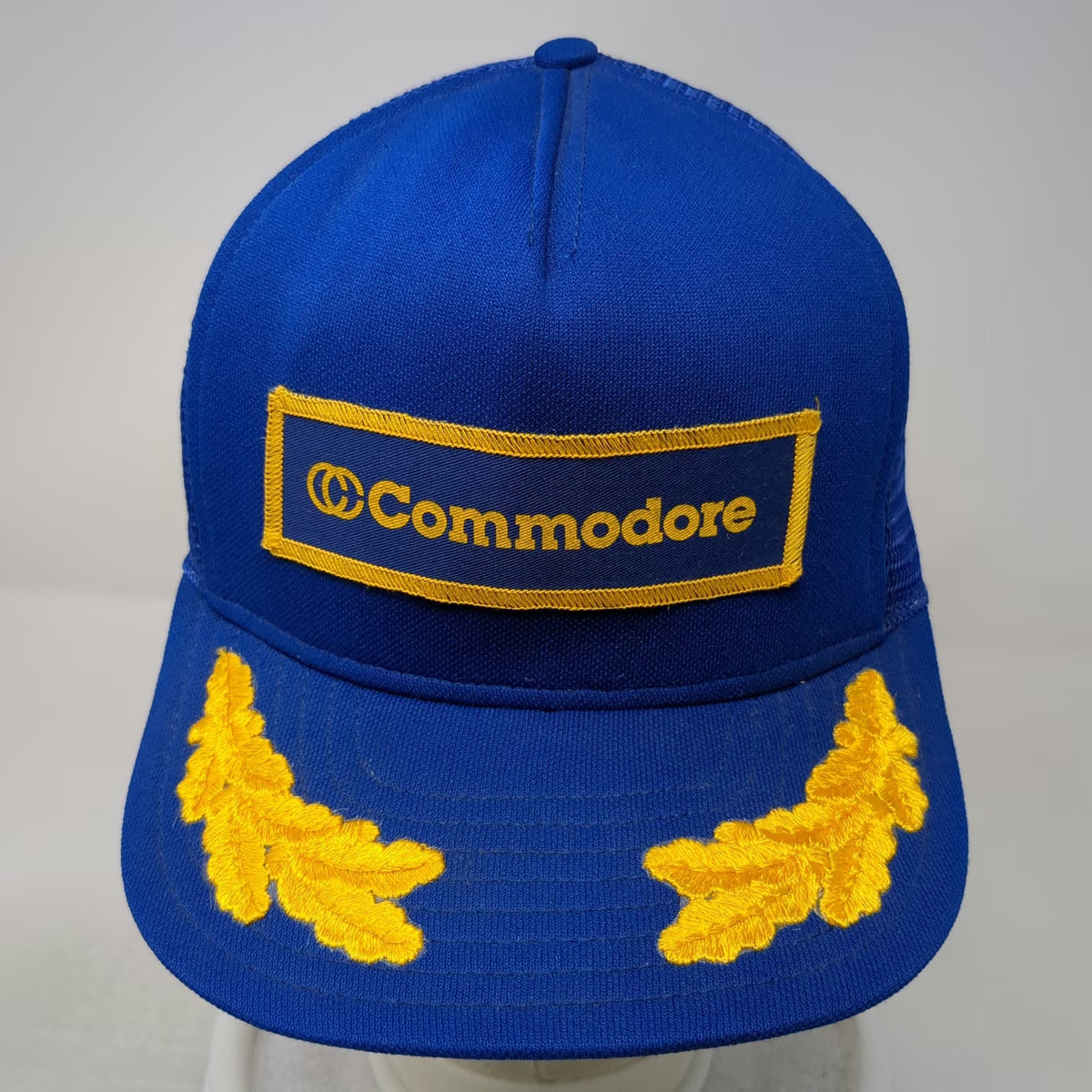 Pacesetter Commodore Blue XL Trucker Hat Scrambled Eggs Mesh Snapback Patch Logo