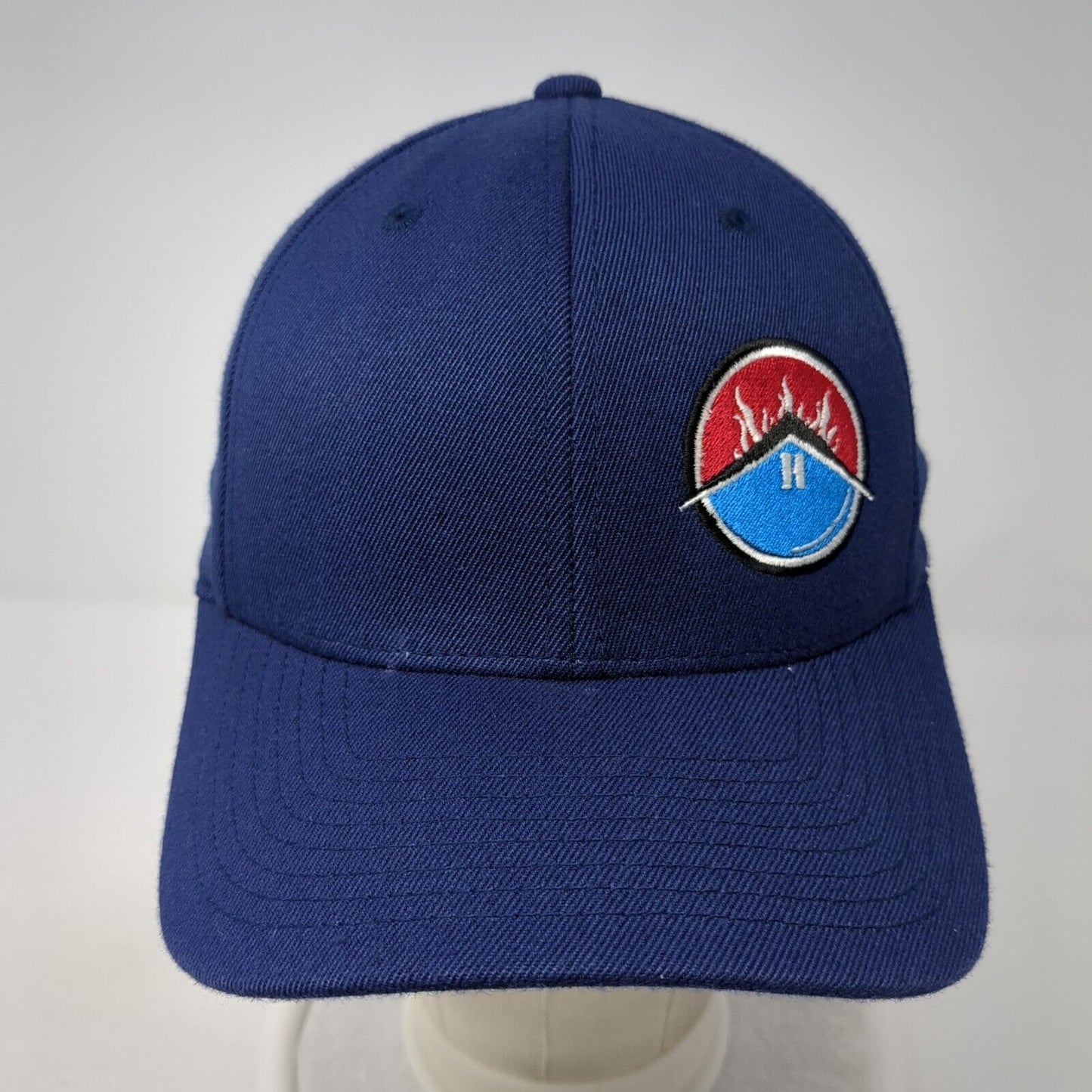 Flexfit by Yupoong Fitted Hat Blue S/M Lightweight Embroidered 6 Panel