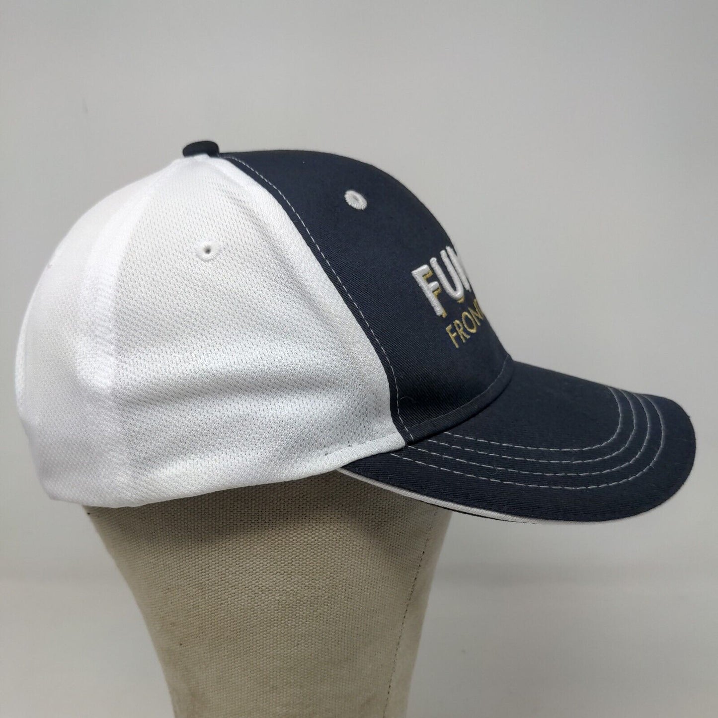 Funk's Frontiersman Men's Strapback Hat Blue White OSFA Embroidered Logo