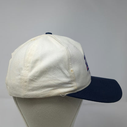 Twins Enterprise 1999 World Series MLB Snapback Hat White Blue OS Gray Vintage