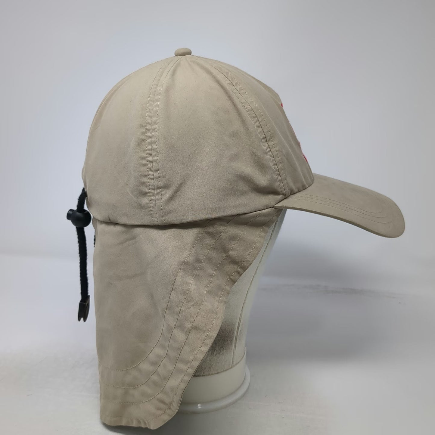 Adams Baseball Cap Beige OS Divers Alert Network DAN Scuba Diving Neck Flap