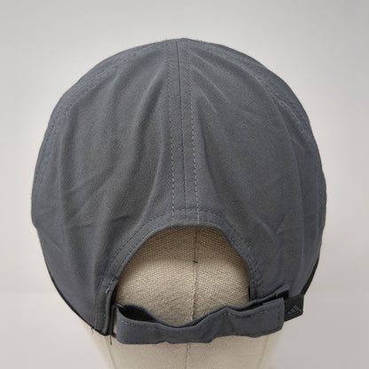 Adidas Climalite Strapback Hat Gray One Size Adjustable Embroidered Breathable