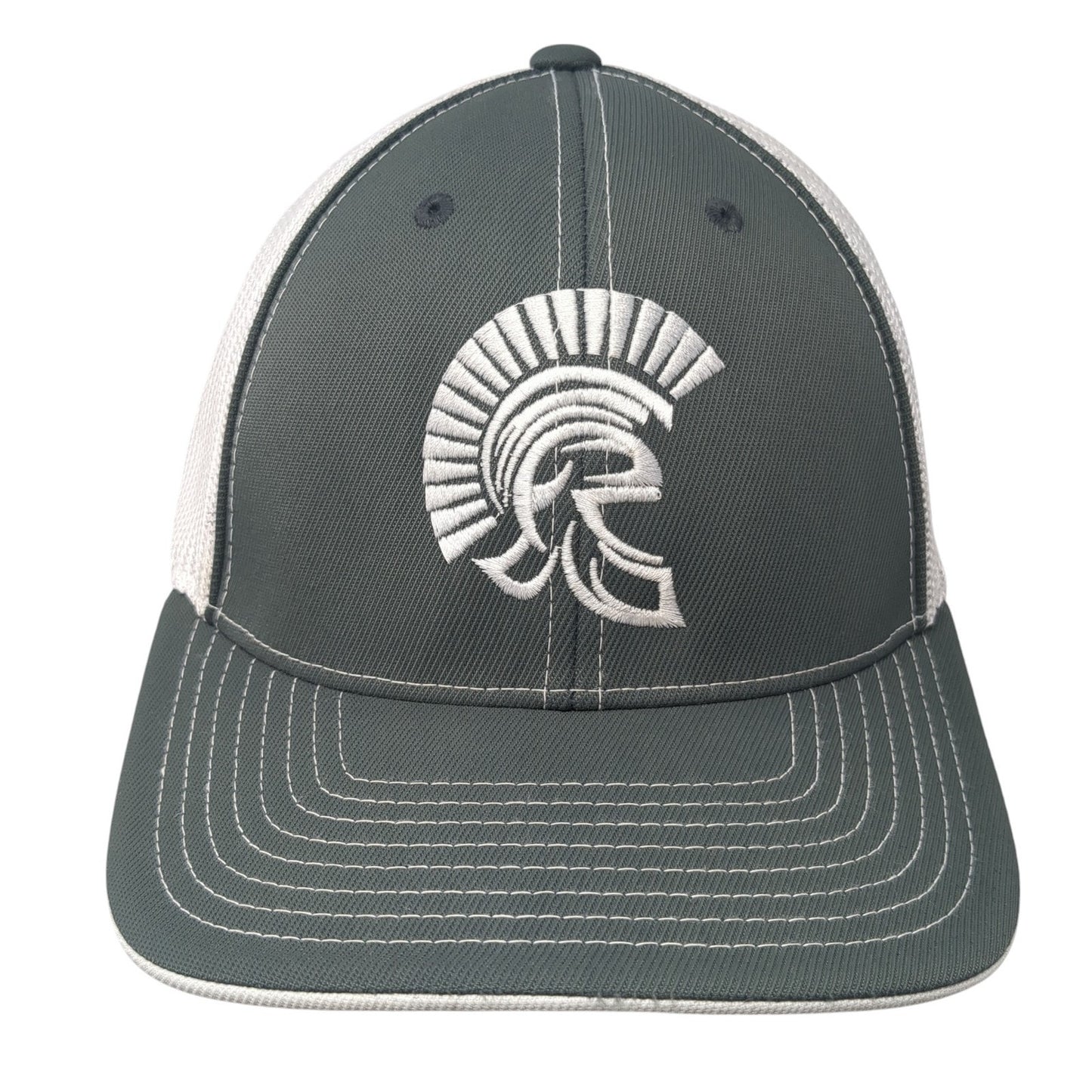 Michigan State Spartans Fitted Trucker Hat Gray 8 Mesh Back Pacific Headwear