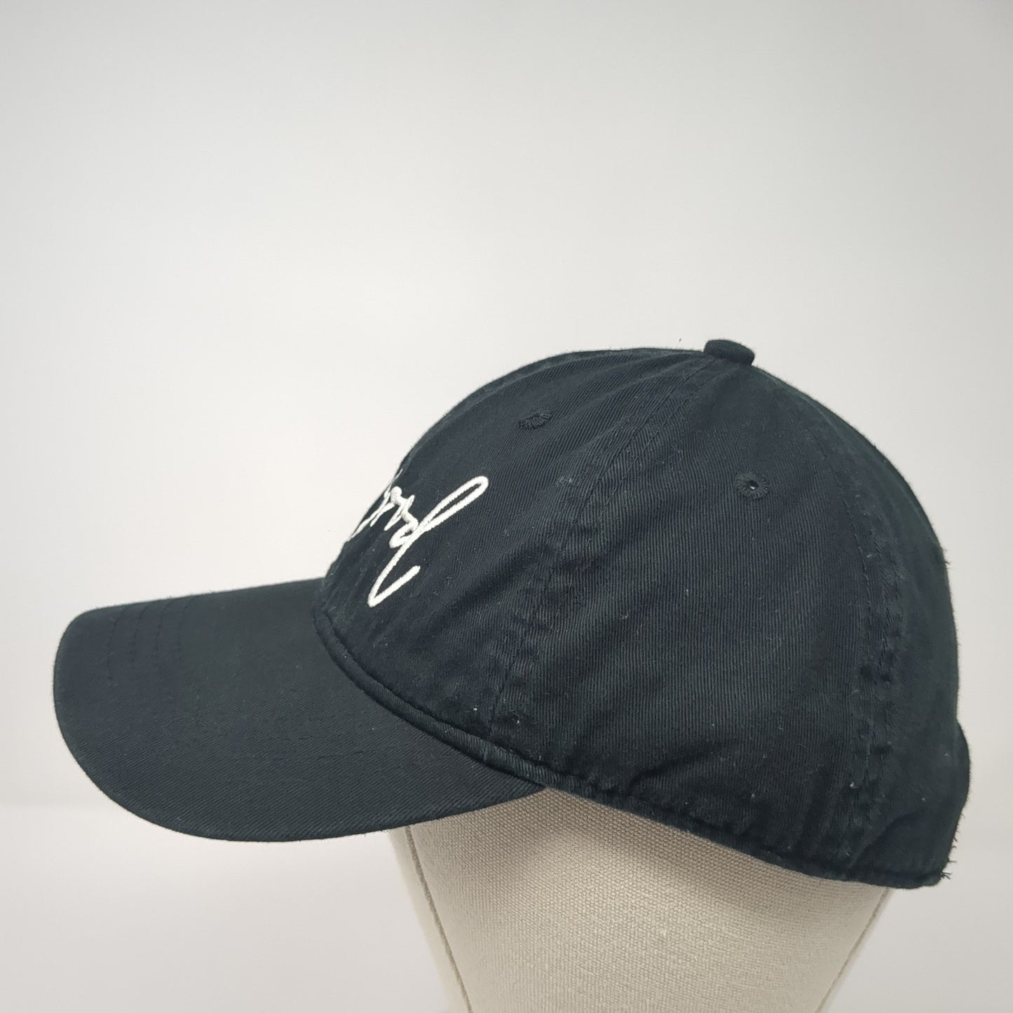 So Good Slideback Hat Black One Size Adjustable Embroidered Outdoor Cap