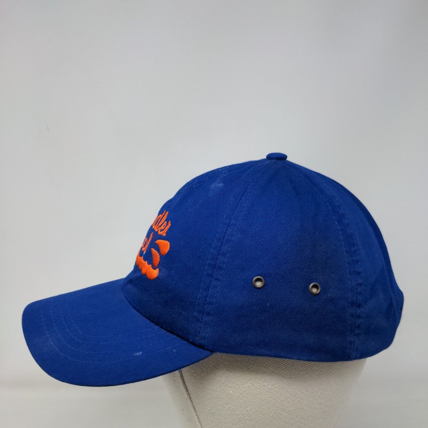 Chandler Pool Strapback Hat Blue One Size Embroidered Cap America