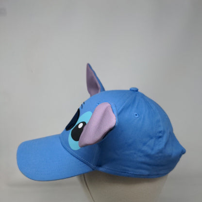 Stitch Ear Strapback Hat Blue One Size Adjustable Vent Holes Disney