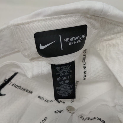 Eagle Pools Strapback Hat White One Size Adjustable Embroidered Nike Heritage86