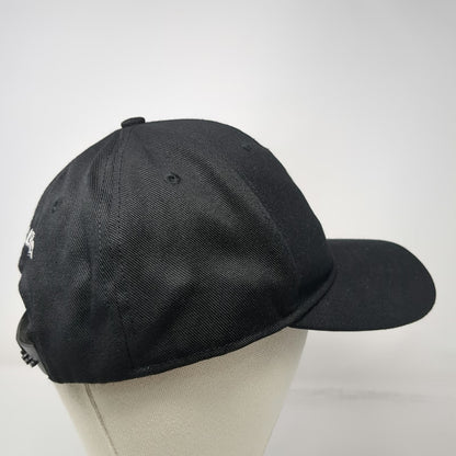 DeLong Snapback Hat Black Green White Size L SJ Falcons Logo Poly Wool Blend