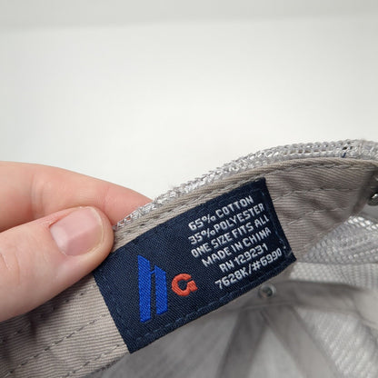 HG Strapback Trucker Hat Gray One Size Hair Don't Care Embroidered