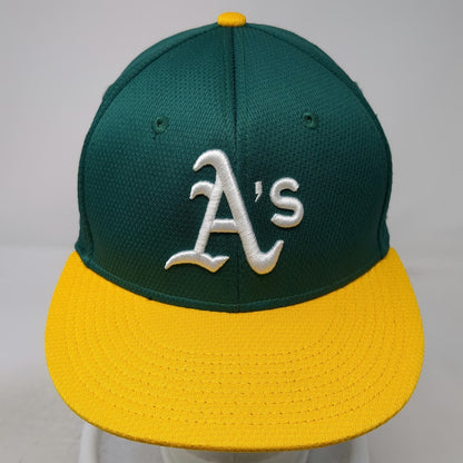 Oakland Athletics MLB OC Sports Baseball Cap Green Yellow One Size Strapback Hat
