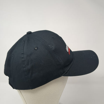 Grainger Strapback Hat Black One Size Adjustable Embroidered Halo
