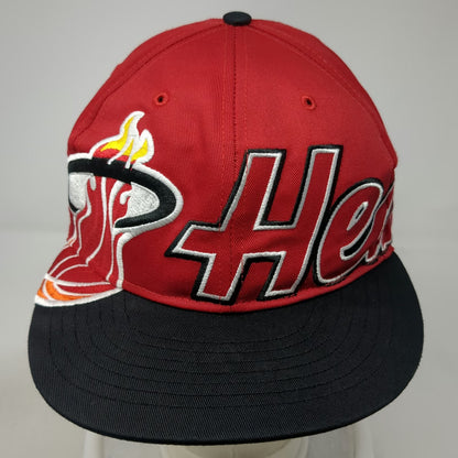 Miami Heat NBA 47 Brand Snapback Red Black One Size Green Underbrim HWC Logo Hat