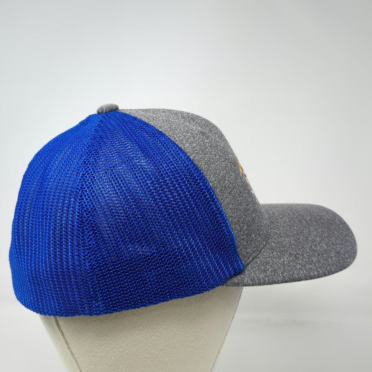 Port Authority Baseball Cap Gray Blue XL Starr General Contracting Fitted Hat