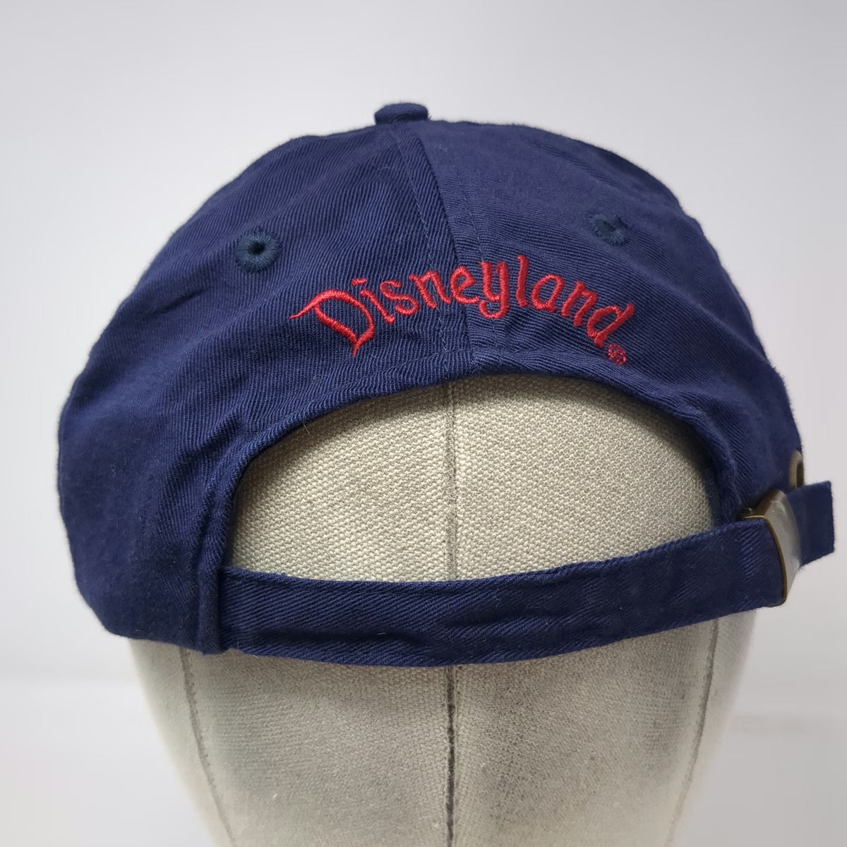 Disney Mickey Mouse Baseball Cap Blue OS Disneyland Slideback Buckle Hat Vintage