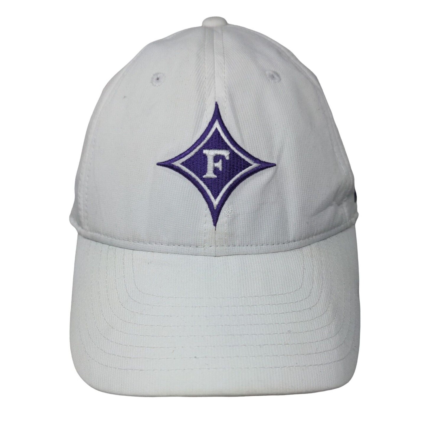 Furman University Paladins Strapback Hat White OSFM Nike Legacy91 Dri-Fit