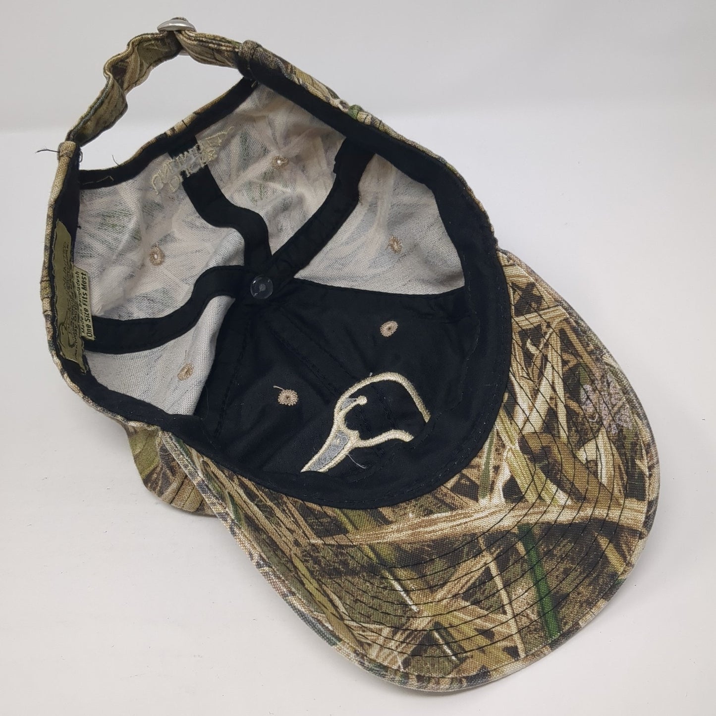Ducks Unlimited Logo Slideback Hat Multi Camo One Size Hunting Outdoor Cap