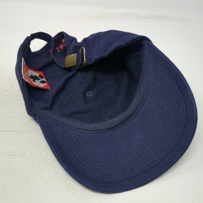 Disney Mickey Mouse Baseball Cap Blue OS Disneyland Slideback Buckle Hat Vintage