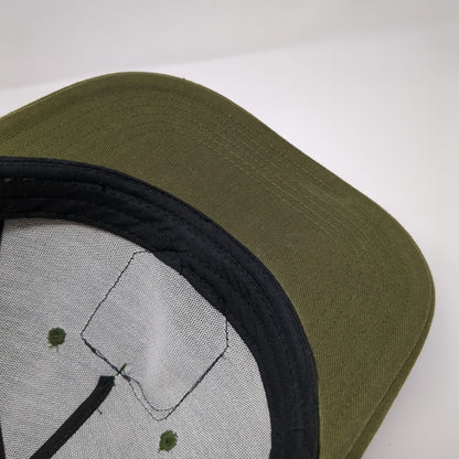 Wrestling Dummy Snapback Trucker Hat Green One Size Adjustable Mesh Back BIG X