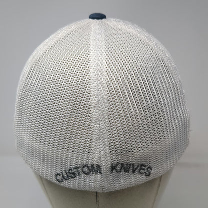 Yupoong Baseball Cap Blue One Size Custom Knives Mesh Back Fitted McNabb Hat