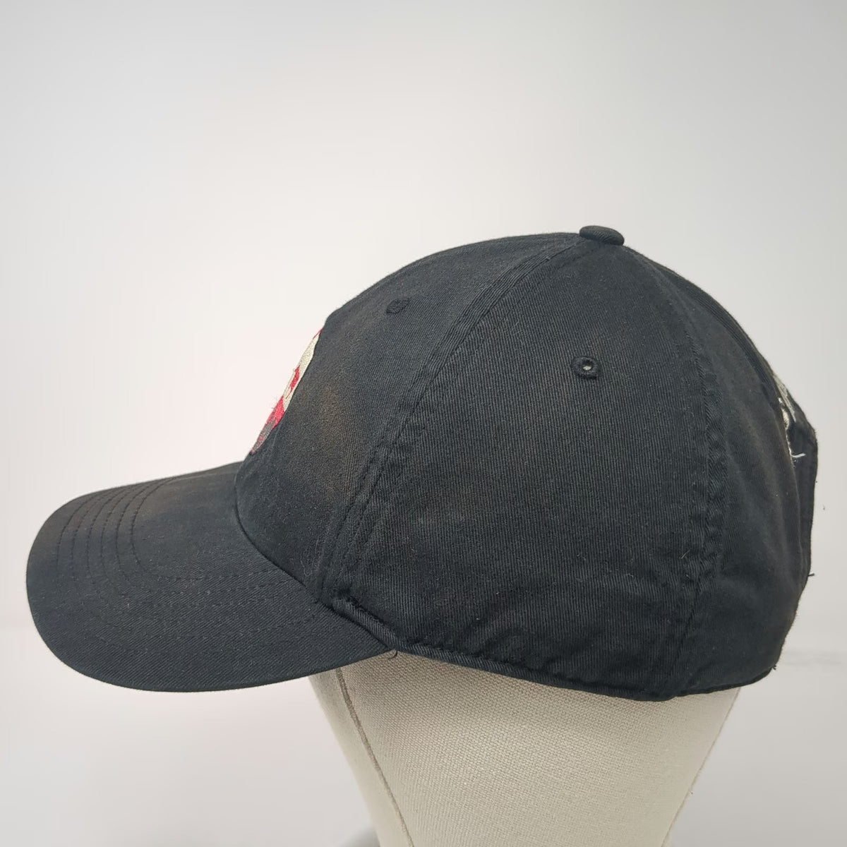 Richardson Baseball Cap Black One Size Jones Family Farm Patch Strapback Hat