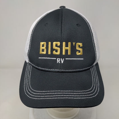 Bish's RV Snapback Mesh Back Hat Black One Size Adjustable Embroidered