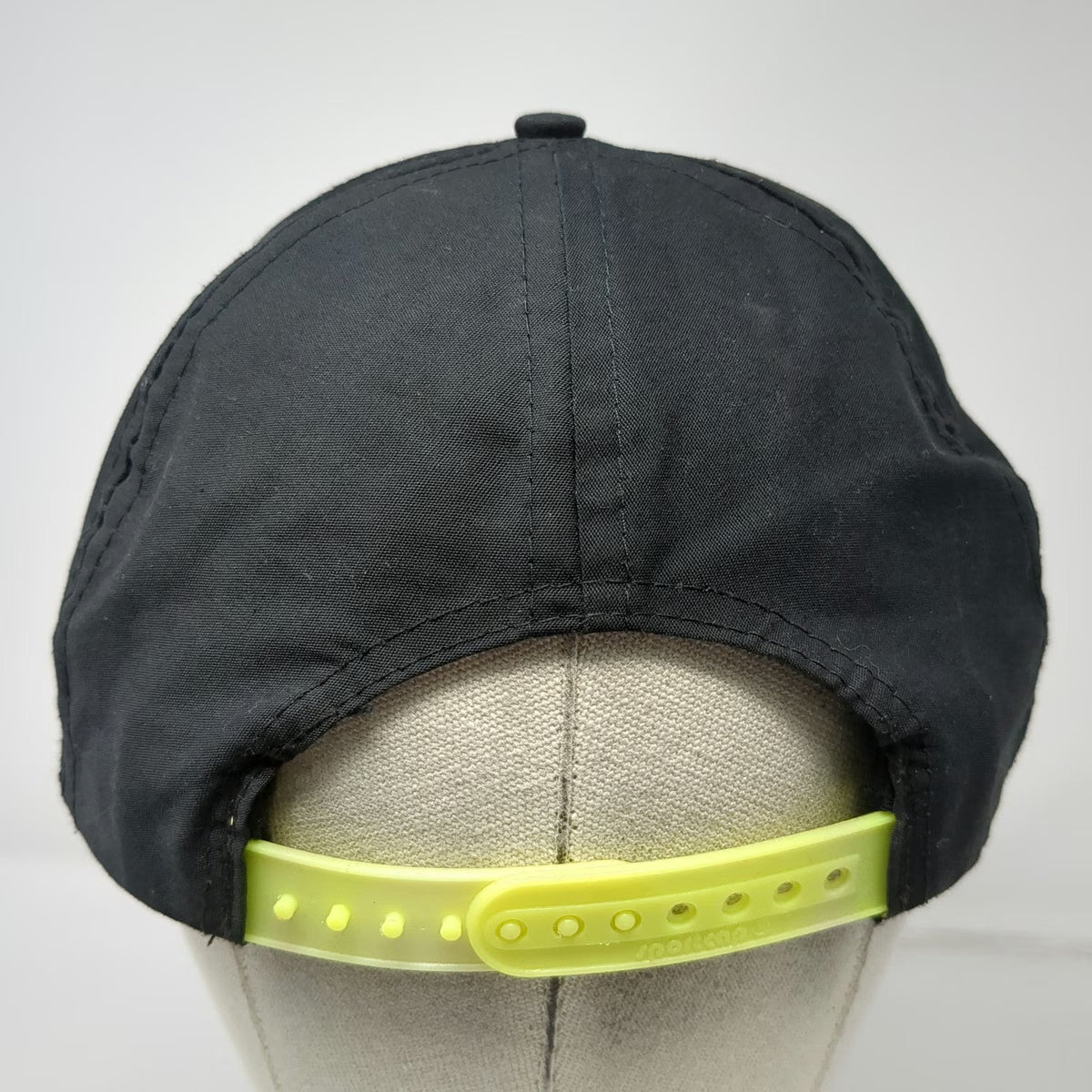 Sportsman 5 Panel Black Yellow Rope Snapback Hat Woodruff Company Jomar Vintage
