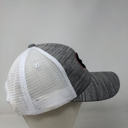 Georgia Bulldogs Snapback Mesh Back Hat Gray White Embroidered Logo NCAA