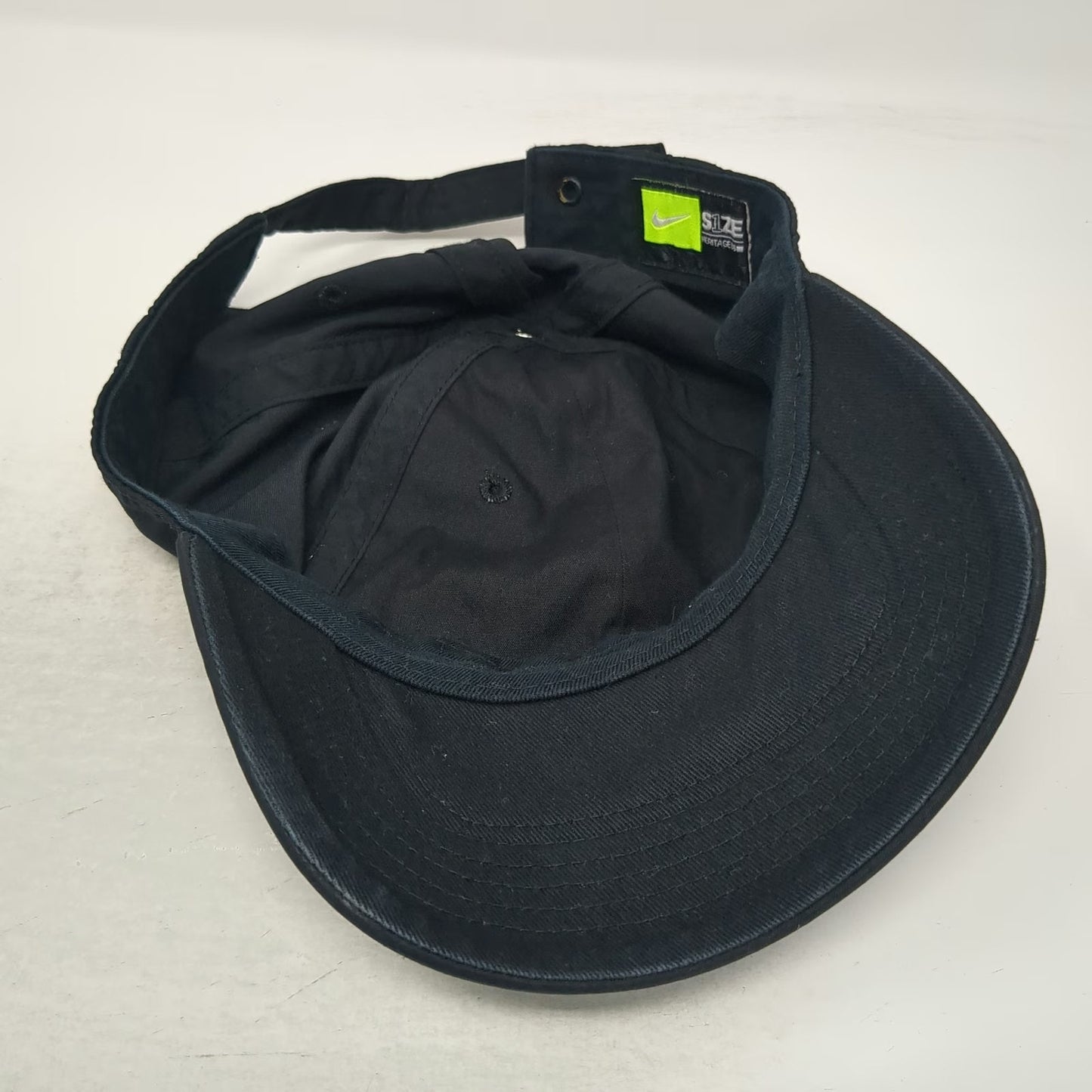 Nike Baseball Cap Black One Size Heritage86 Raised Logo Recycled Polyester Hat