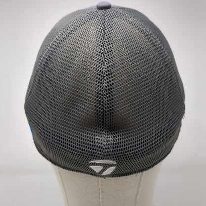 TaylorMade Fitted Mesh Back Trucker Hat Gray L/XL A-Flex Embroidered