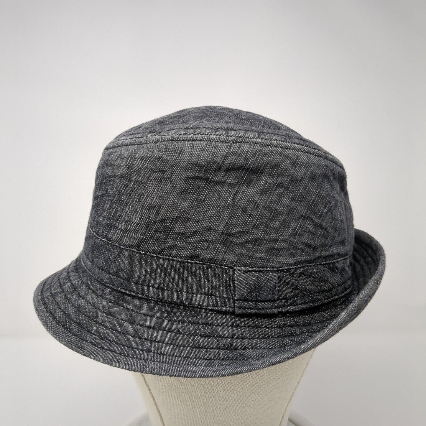 Vintage Crown Co Bucket Hat Gray S/M Solid Lined Blank Outdoor