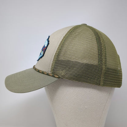 Sendero Provisions Co. Trucker Hat Green One Size Salmon River Patch Rope Mesh
